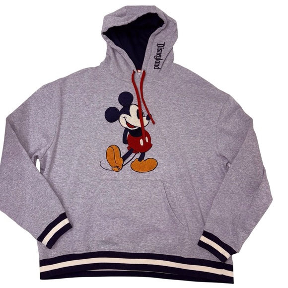 Disney Gray Hoodie with Mickey Mouse Design Sz XL - Picture 1 of 7